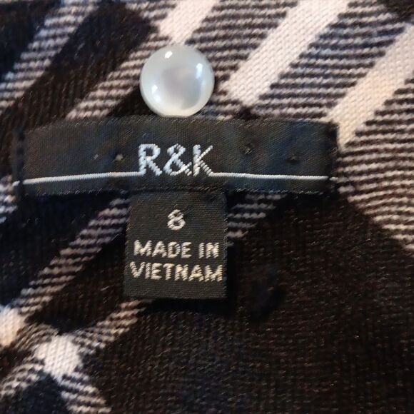 R & K Black and White Plaid Dress - Picture 7 of 10